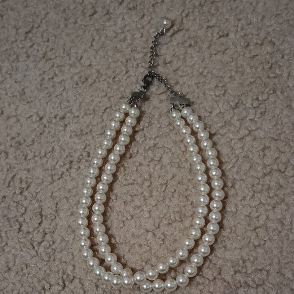 Jewelry - Elegant Double Strand Pearl Fashion Necklace